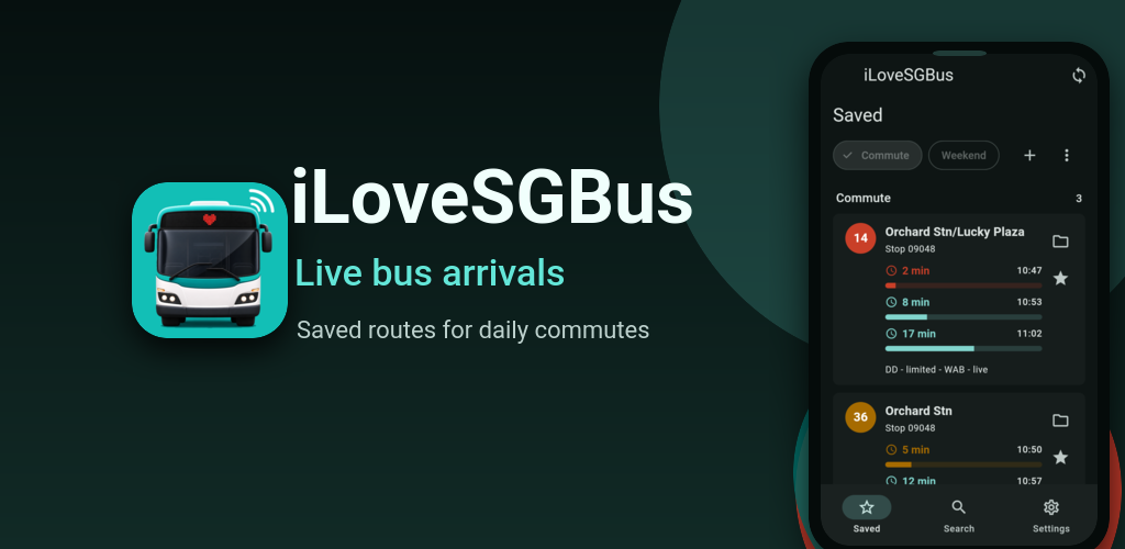 iLoveSGBus Play Store feature graphic